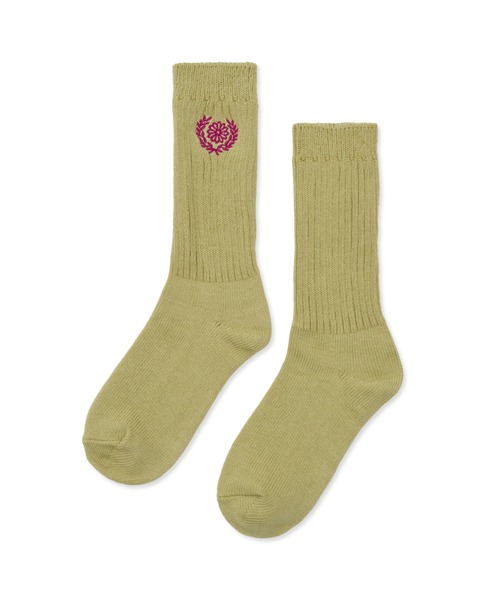 Mardi Mercredi(マルディメクルディ)の「SOCKS MRD LOGO / ソックス MRD ロゴ(ソックス/靴下・レディース・ホワイト/ブルー/パープル/イエロー/ミント/ピンク/レッド/グリーン・FREE)」の3枚目の写真