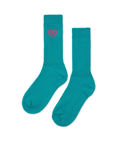 Mardi Mercredi(マルディメクルディ)の「SOCKS MRD LOGO / ソックス MRD ロゴ(ソックス/靴下・レディース・ホワイト/ブルー/パープル/イエロー/ミント/ピンク/レッド/グリーン・FREE)」の4枚目の写真