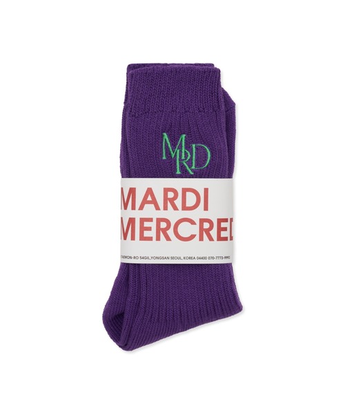 Mardi Mercredi(マルディメクルディ)の「SOCKS MRD LOGO / ソックス MRD ロゴ(ソックス/靴下・レディース・ホワイト・FREE)」の15枚目の写真