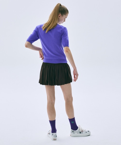 Mardi Mercredi(マルディメクルディ)の「SOCKS MRD LOGO / ソックス MRD ロゴ(ソックス/靴下・レディース・ホワイト・FREE)」の18枚目の写真