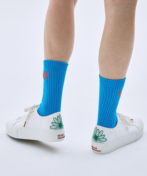 Mardi Mercredi(マルディメクルディ)の「SOCKS MRD LOGO / ソックス MRD ロゴ(ソックス/靴下・レディース・ホワイト・FREE)」の11枚目の写真