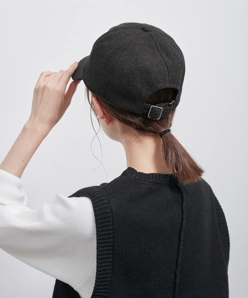 ROPE' PICNIC（ロペピクニック）の「ラバーロゴ起毛ツイルキャップ/リンクコーデ（キャップ・レディース・ベージュ/チャコールグレー/ダークグリーン・FREE）」の18枚目の写真