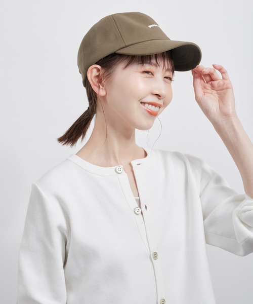 ROPE' PICNIC（ロペピクニック）の「ラバーロゴ起毛ツイルキャップ/リンクコーデ（キャップ・レディース・ベージュ/チャコールグレー/ダークグリーン・FREE）」の19枚目の写真