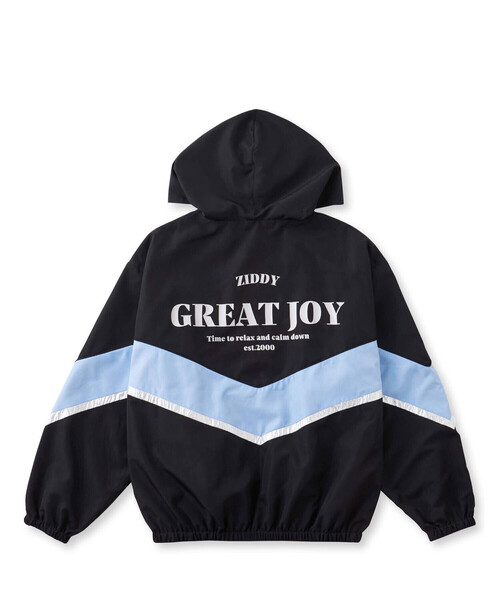 ZIDDY(ジディ)の「シルバーライン切り替えフード付きジップアップブルゾン(130~160cm)(ブルゾン・キッズ・ブラック/ブルー・130cm/FREE/150cm/140cm)」の10枚目の写真