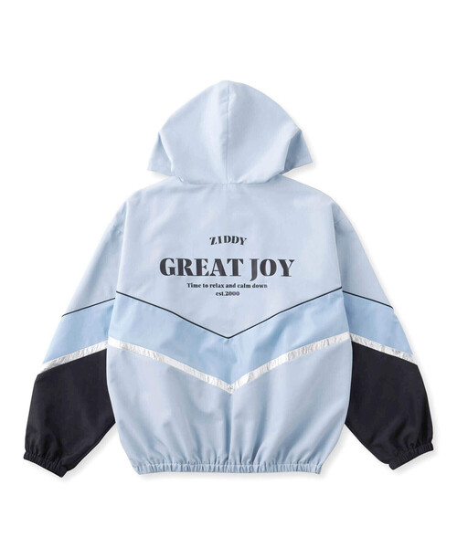 ZIDDY(ジディ)の「シルバーライン切り替えフード付きジップアップブルゾン(130~160cm)(ブルゾン・キッズ・ブラック/ブルー・130cm/FREE/150cm/140cm)」の17枚目の写真