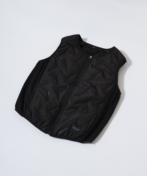 FUNALIVE(ファンアライブ)の「Pinsonic quilt vest / ピンソニックキルトベスト unisex(ダウンベスト・メンズ・ブラック系その他/ブラック・M/L/LL/3L)」の2枚目の写真