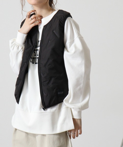 FUNALIVE(ファンアライブ)の「Pinsonic quilt vest / ピンソニックキルトベスト unisex(ダウンベスト・メンズ・ブラック系その他/ブラック・M/L/LL/3L)」の8枚目の写真