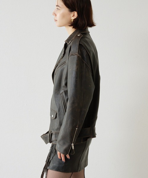 【セール】【15th Anniversary】レザーライダースジャケット（ライダースジャケット）｜Whim Gazette（ウィムガゼット）