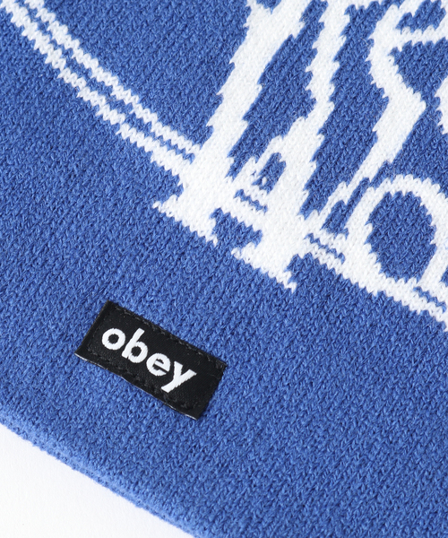 OBEY(オベイ)の「OBEY / オベイ WICKED WORLD BEANIE(ハット・メンズ・ブラック/ブルー・FREE)」の5枚目の写真