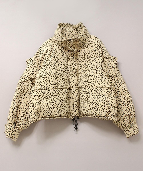 RNA（アールエヌエー）の「J2128 ボールパディングショートジャケット（ブルゾン・レディース・レオパード/ケミカルウォッシュ・MEDIUM）」の9枚目の写真