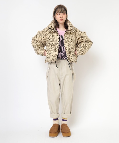 RNA（アールエヌエー）の「J2128 ボールパディングショートジャケット（ブルゾン・レディース・レオパード/ケミカルウォッシュ・MEDIUM）」の18枚目の写真