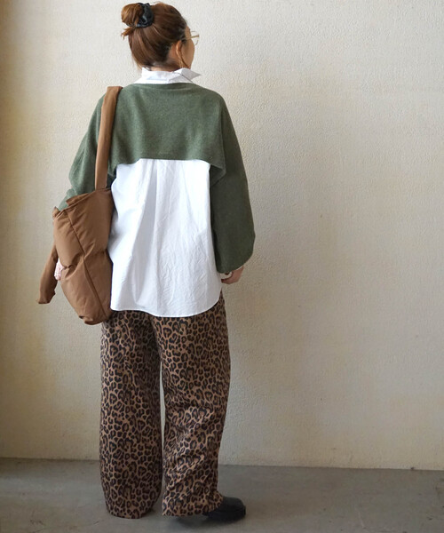 JOURNAL STANDARD LUXE(ジャーナルスタンダード ラックス)の「《追加》レオパードサテン イージーパンツ(その他パンツ・レディース・チャコールグレー/キャメル・FREE)」の9枚目の写真