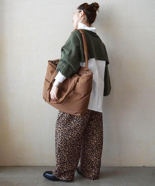 JOURNAL STANDARD LUXE(ジャーナルスタンダード ラックス)の「《追加》レオパードサテン イージーパンツ(その他パンツ・レディース・チャコールグレー/キャメル・FREE)」の10枚目の写真