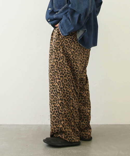 JOURNAL STANDARD LUXE(ジャーナルスタンダード ラックス)の「《追加》レオパードサテン イージーパンツ(その他パンツ・レディース・チャコールグレー/キャメル・FREE)」の12枚目の写真