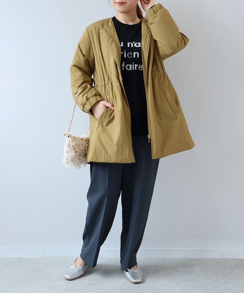 leswel（レスウェル）の「【L～5L 大きいサイズ】ウール調カルゼセンタープレスワイドパンツ（その他パンツ・レディース・ネイビー/グレー・L/LL/3L/4L/5L）」の6枚目の写真