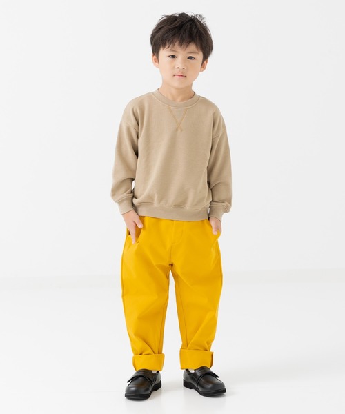 chil2（チルツー）の「ピグメント加工 裏毛トレーナー（スウェット・キッズ・ベージュ/ミント/ネイビー/ラベンダー/イエロー/ピンク/レッド/ブラック・100cm/110cm/120cm/130cm/140cm/150cm/160cm）」の14枚目の写真