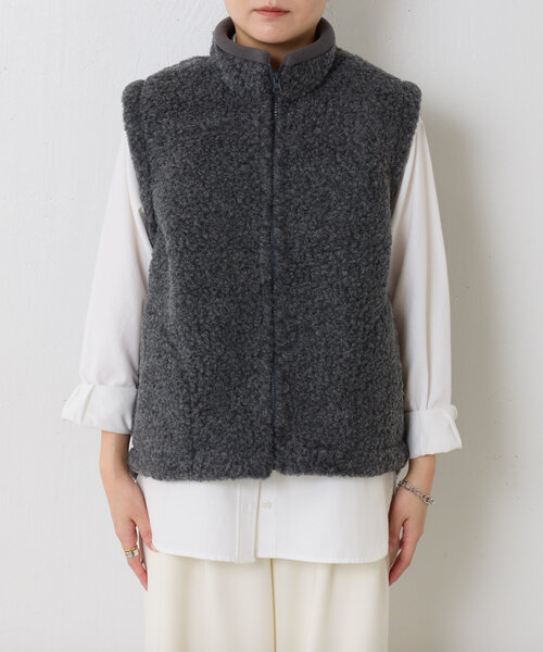 COLD BREAKER（コールドブレーカー）の「COLD BREAKER/ハイネックベスト（ベスト・レディース・グレー・MEDIUM）」の12枚目の写真