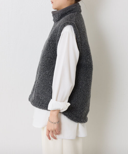 COLD BREAKER（コールドブレーカー）の「COLD BREAKER/ハイネックベスト（ベスト・レディース・グレー・MEDIUM）」の13枚目の写真