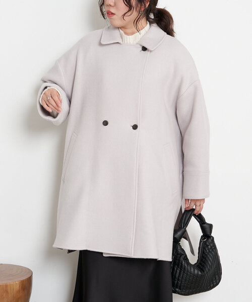 Jena espace merveilleux（ジェナ　エスパスメルヴェイユ）の「【WEB限定カラー:ネイビー】バック切替テントコート（その他アウター・レディース・ネイビー/ブラウン/ライトグレー・FREE）」の11枚目の写真