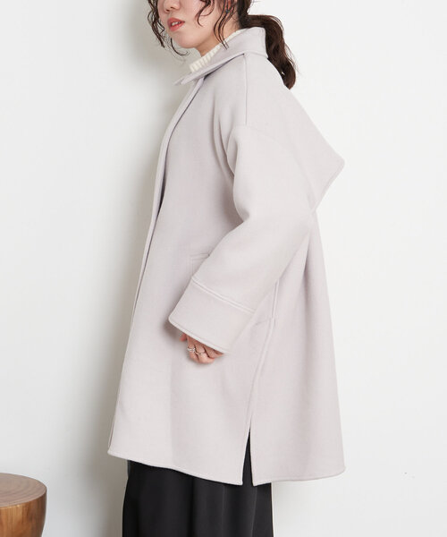 Jena espace merveilleux（ジェナ　エスパスメルヴェイユ）の「【WEB限定カラー:ネイビー】バック切替テントコート（その他アウター・レディース・ネイビー/ブラウン/ライトグレー・FREE）」の12枚目の写真