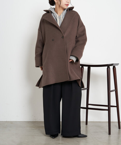 Jena espace merveilleux（ジェナ　エスパスメルヴェイユ）の「【WEB限定カラー:ネイビー】バック切替テントコート（その他アウター・レディース・ネイビー/ブラウン/ライトグレー・FREE）」の18枚目の写真