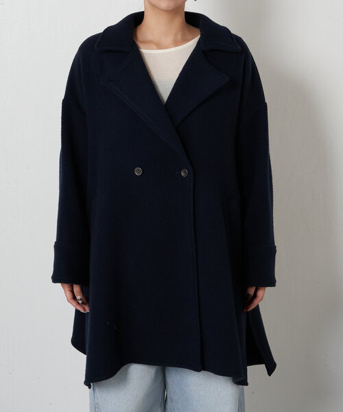 セール】【WEB限定カラー:ネイビー】バック切替テントコート（その他