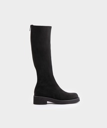 ロング フラットブーツ 【再入荷】（Black） -CHARLES & KEITH