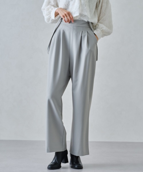 【セール】■2024秋冬新作■パールサスペンダーパンツ/MM447301（その他パンツ）｜MISCH MASCH（ミッシュマッシュ）