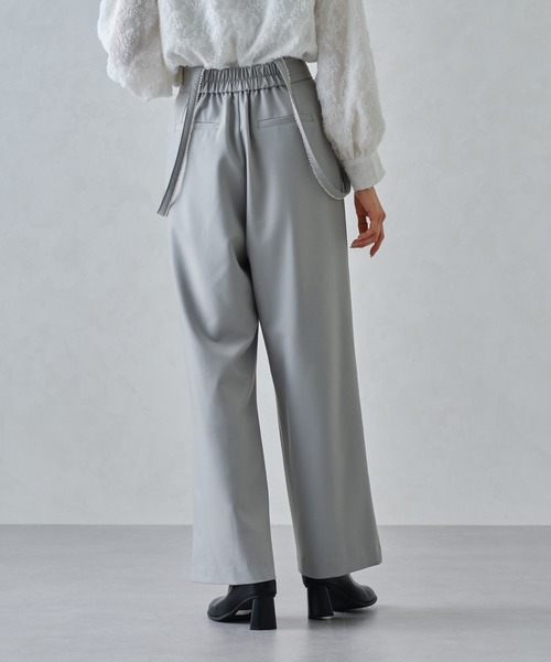 【セール】■2024秋冬新作■パールサスペンダーパンツ/MM447301（その他パンツ）｜MISCH MASCH（ミッシュマッシュ）