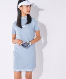 FILA GOLF（フィラゴルフ ）の「軽量ニット　半袖モックネックワンピース（ワンピース）」