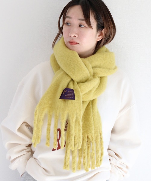 cepo(セポ)の「《ドラマ着用商品》ソリッドバルキーマフラー(マフラー・レディース・オフホワイト/ベージュ/イエロー/ピンク・FREE)」の19枚目の写真