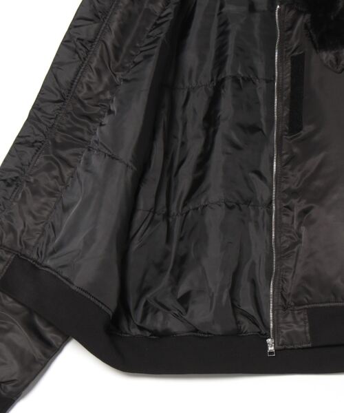 おしゃれスタ(オシャレスタ)の「Vintage-like heavy nylon twill B-15 flight jacket/ヴィンテージライク ヘビーナイロンツイル B-15 フライトジャケット(MA-1・メンズ・カーキ/ブラック・XL/L/M)」の17枚目の写真