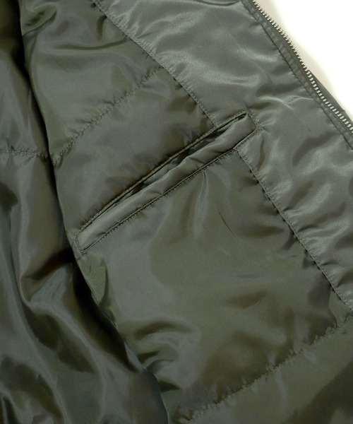 おしゃれスタ(オシャレスタ)の「Vintage-like heavy nylon twill B-15 flight jacket/ヴィンテージライク ヘビーナイロンツイル B-15 フライトジャケット(MA-1・メンズ・カーキ/ブラック・XL/L/M)」の15枚目の写真