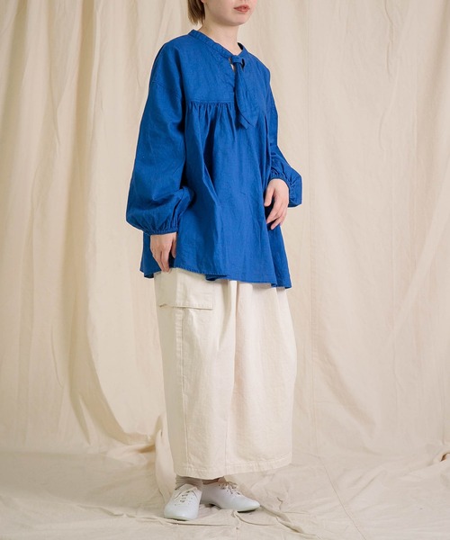 Brocante（ブロカント）の「[Brocante / ブロカント] ヘリンボン ブトンカーゴスカート（スカート・レディース・オリーブ/アイボリー/ネイビー・2）」の18枚目の写真