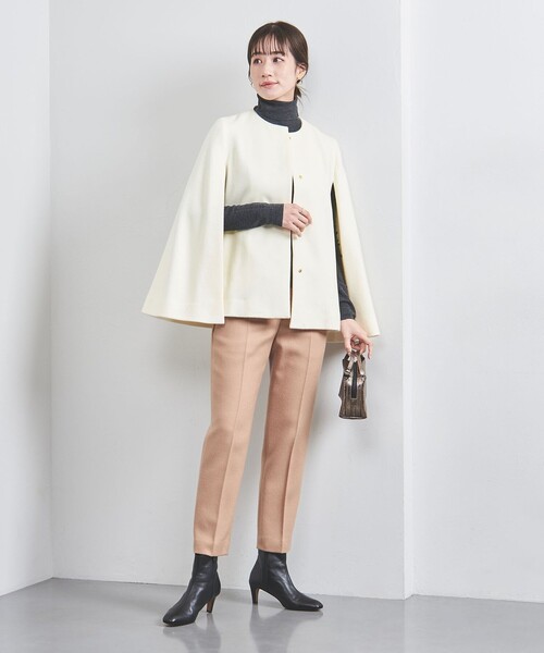 united arrows ショートケープコート ベージュ UNITED ARROWS（ユナイテッドアローズ）の「ショート ケープ
