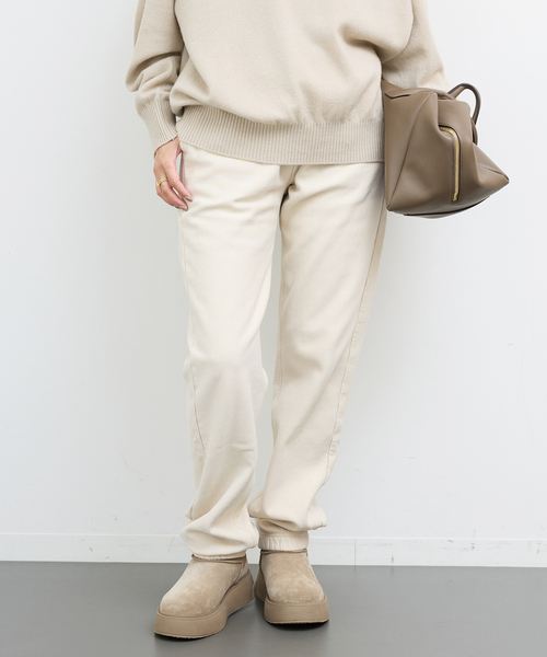 ndx(エヌディーエックス)の「【NDX/エヌディーエックス】SWEAT PANTS(スウェットパンツ・レディース・アイボリー・FREE)」の1枚目の写真