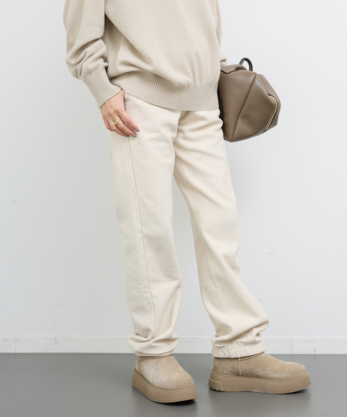 ndx(エヌディーエックス)の「【NDX/エヌディーエックス】SWEAT PANTS(スウェットパンツ・レディース・アイボリー・FREE)」の2枚目の写真