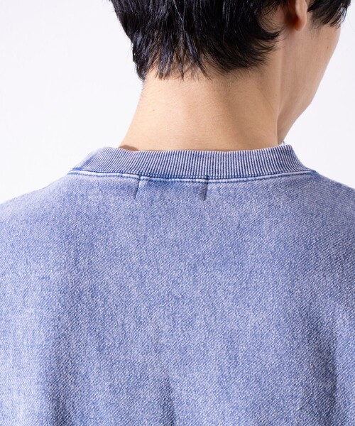 GLOSTER（グロスター）の「【GLOSTER/グロスター】ピグメント裏起毛 プルオーバー クルーネックスウェット（スウェット・メンズ・ブラック/ピンク/ブルー/グリーン・M/L/S）」の12枚目の写真