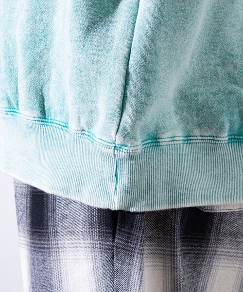 GLOSTER（グロスター）の「【GLOSTER/グロスター】ピグメント裏起毛 プルオーバー クルーネックスウェット（スウェット・メンズ・ブラック/ピンク/ブルー/グリーン・M/L/S）」の21枚目の写真