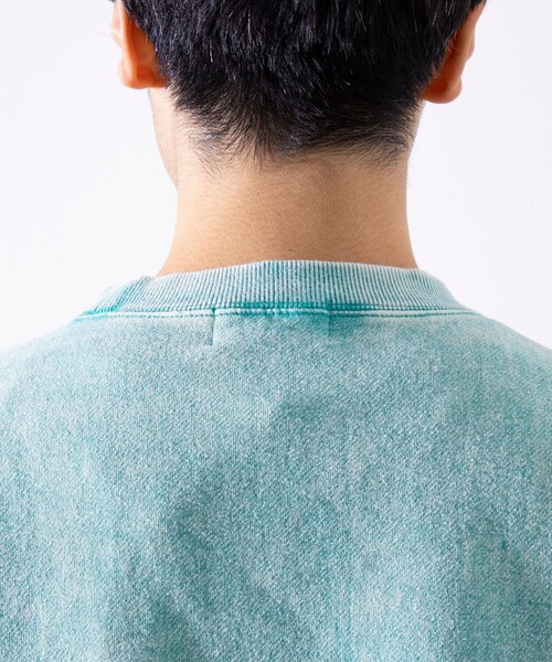 GLOSTER（グロスター）の「【GLOSTER/グロスター】ピグメント裏起毛 プルオーバー クルーネックスウェット（スウェット・メンズ・ブラック/ピンク/ブルー/グリーン・M/L/S）」の22枚目の写真