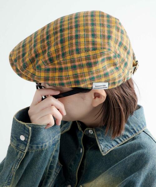 WEGO（ウィゴー）の「WEGO/チェックハンチング（ハンチング/ベレー帽・レディース・ブルー系その他2/イエロー系その他3/レッド系その他2/ホワイト系その他2・FREE）」の7枚目の写真