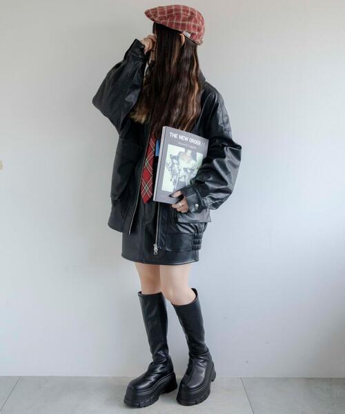 WEGO（ウィゴー）の「WEGO/チェックハンチング（ハンチング/ベレー帽・レディース・ブルー系その他2/イエロー系その他3/レッド系その他2/ホワイト系その他2・FREE）」の9枚目の写真