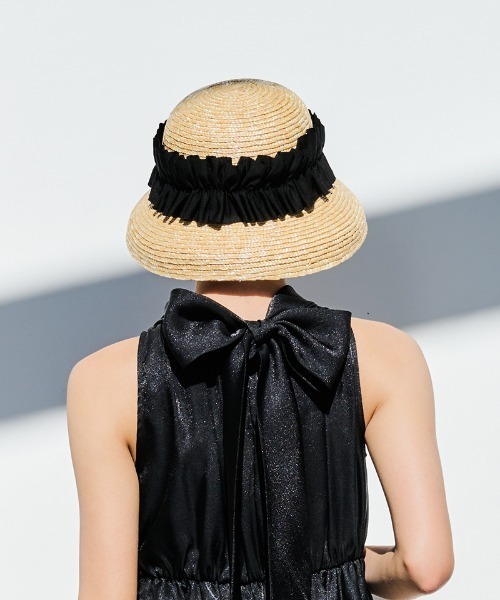 新品☆ギャザーリボンカサブランカ　ブラック セール】ギャザーリボンカサブランカ（ハット）｜JENNE（ジェンヌ）の
