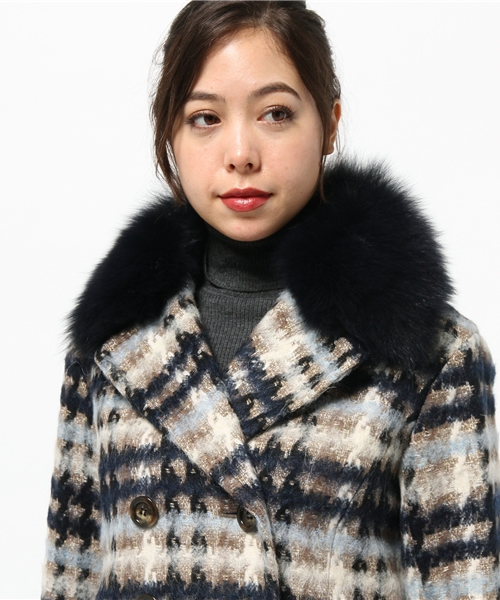 GRACE CONTINENTAL（グレースコンチネンタル）の「ファー衿ラメ