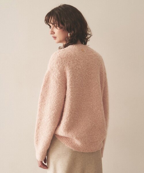 cloenc（クロエンス）の「◆【手洗い可】ブークレラメニットプルオーバー（ニット/セーター・レディース・ブラック/グレー/ピンク/アイボリー・02）」の11枚目の写真