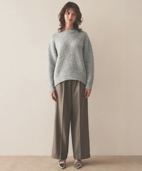 cloenc（クロエンス）の「◆【手洗い可】ブークレラメニットプルオーバー（ニット/セーター・レディース・ブラック/グレー/ピンク/アイボリー・02）」の13枚目の写真