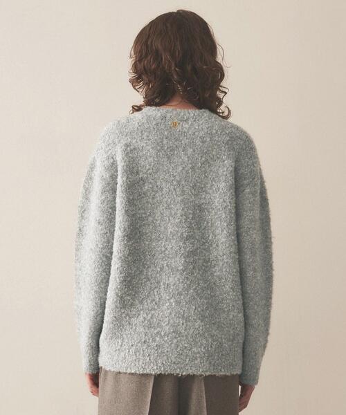 cloenc（クロエンス）の「◆【手洗い可】ブークレラメニットプルオーバー（ニット/セーター・レディース・ブラック/グレー/ピンク/アイボリー・02）」の15枚目の写真