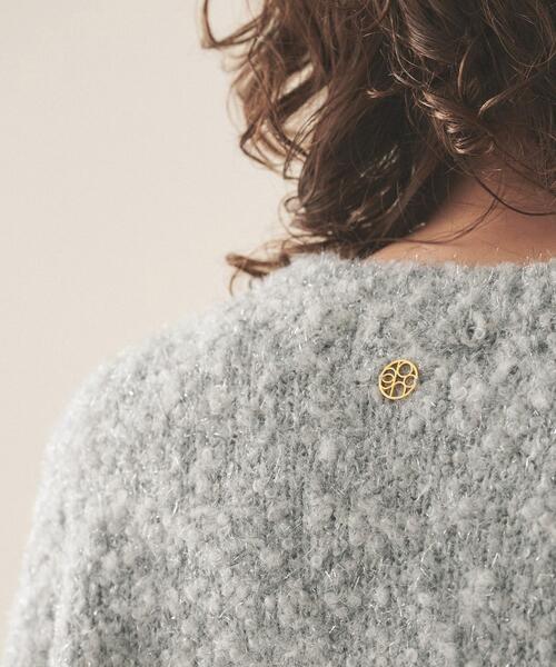 cloenc（クロエンス）の「◆【手洗い可】ブークレラメニットプルオーバー（ニット/セーター・レディース・ブラック/グレー/ピンク/アイボリー・02）」の16枚目の写真