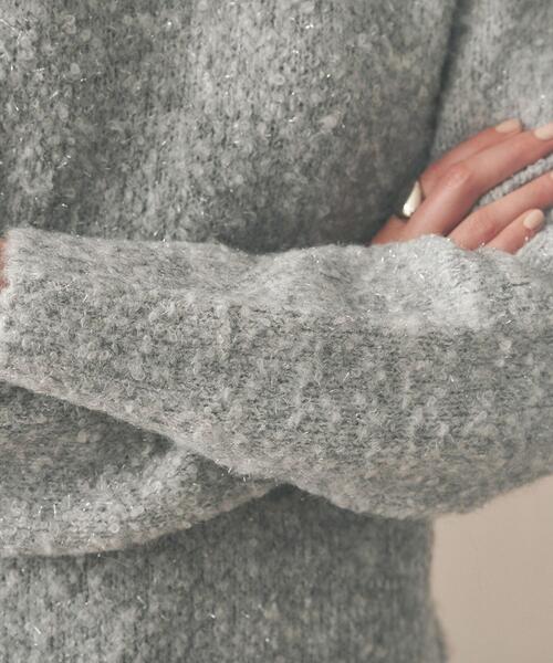 cloenc（クロエンス）の「◆【手洗い可】ブークレラメニットプルオーバー（ニット/セーター・レディース・ブラック/グレー/ピンク/アイボリー・02）」の17枚目の写真