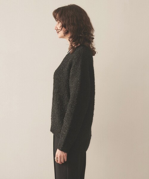 cloenc（クロエンス）の「◆【手洗い可】ブークレラメニットプルオーバー（ニット/セーター・レディース・ブラック/グレー/ピンク/アイボリー・02）」の19枚目の写真